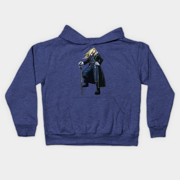 Olivier Milla Armstrong Kids Hoodie by SirTeealot